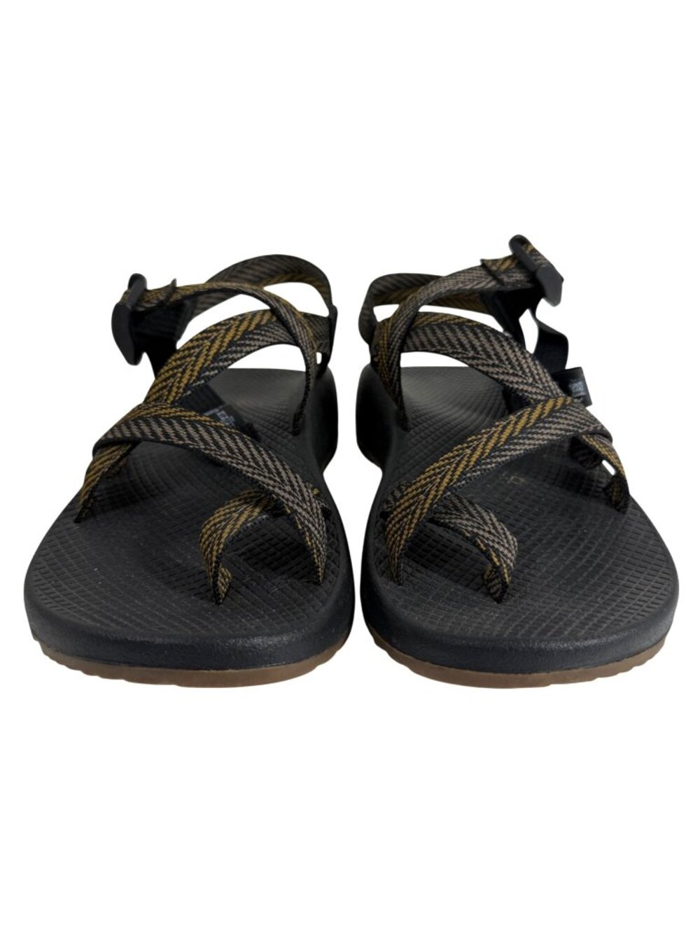Chaco Z/2 Classic Sandals Mens Size 8 Black & Gold Adjustable Straps